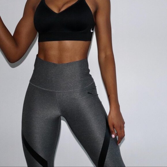 PUMA Heathered Gray PWRSHAPE 3/4 Capri Training Leggings – Women’s Medium (EUC) - Picture 2 of 14